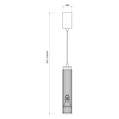 VERTICAL BLACK LAMPA WISZĄCA 1xGU10 ML0298