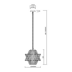 Żyrandol CROWN GOLD 4xE14 ML0399