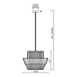 Żyrandol DONNA CHROME 12xE14 ML0416