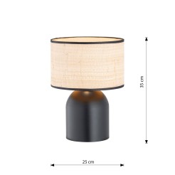 ASPEN LN1 BLACK/RATTAN 1324/LN1