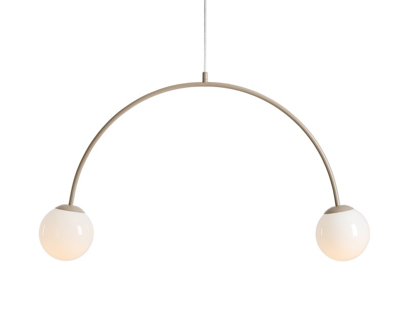 LAMPA WISZĄCA UNA 2 BEIGE 1116H17