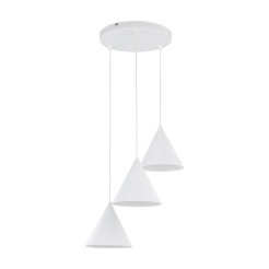 CONO WHITE LAMPA WISZĄCA 3 KOŁO 10012