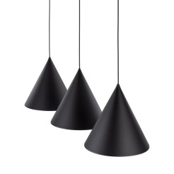 CONO BLACK LAMPA WISZĄCA 3 L LISTWA 10060