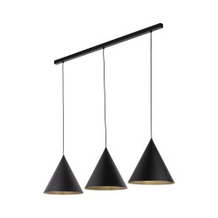 CONO BLACK LAMPA WISZĄCA L 3 LISTWA 10060