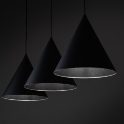 CONO BLACK LAMPA WISZĄCA L 3 LISTWA 10060