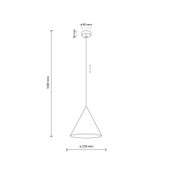 CONO ORANGE LAMPA WISZACA 1 M 10064