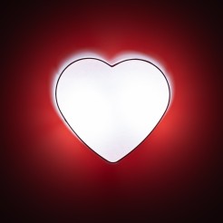 HEART RED LAMPA SUFITOWA 2 10777