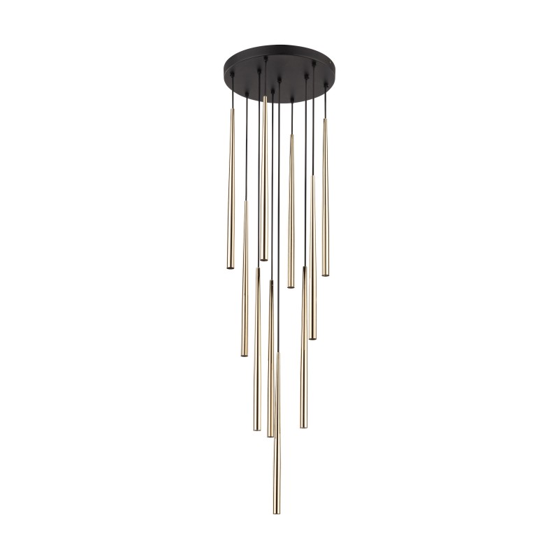 PIANO BLACK GOLD LAMPA WISZACA 10 10118