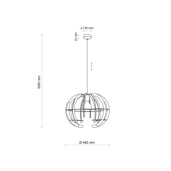 VENUS WOOD LAMPA WISZĄCA 1 M 6886