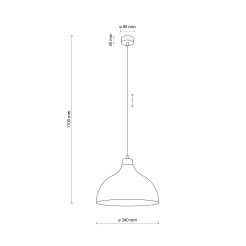 CAP BROWN LAMPA WISZĄCA 1 6926