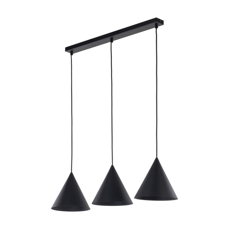 CONO BLACK LAMPA WISZĄCA S 3 LISTWA 10068