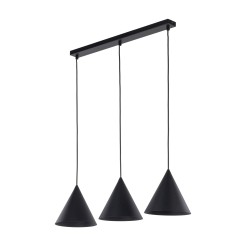 CONO BLACK LAMPA WISZĄCA 3 S LISTWA 10068