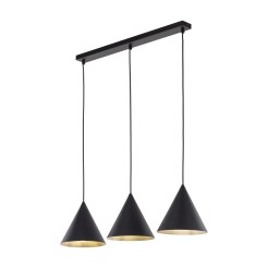 CONO BLACK LAMPA WISZĄCA S 3 LISTWA 10068