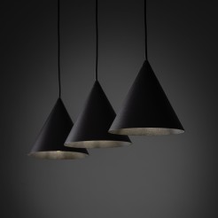 CONO BLACK LAMPA WISZĄCA S 3 LISTWA 10068