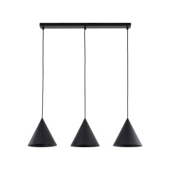 CONO BLACK LAMPA WISZĄCA 3 S LISTWA 10068