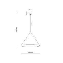 CONO WHITE LAMPA WISZĄCA 1 XL 10010