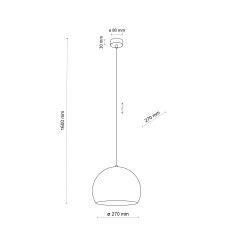 ZOE BRICK LAMPA WISZACA 1 M 10175