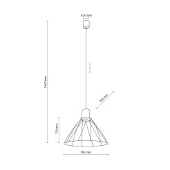 MODESTO BLACK LAMPA WISZACA 1 10160