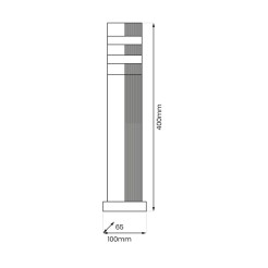Lampa Ogrodowa Stojąca Vini 1xGU10 IP54 EKO0735