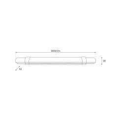 Listwa Led Batten 36W 120cm 3850lm 4000K IP65 EK0851