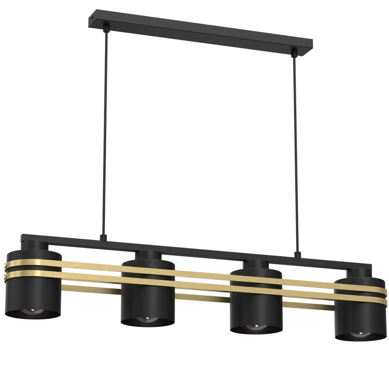 żyrandol  ceiling line bar'500  black/gold 4xE27 1384