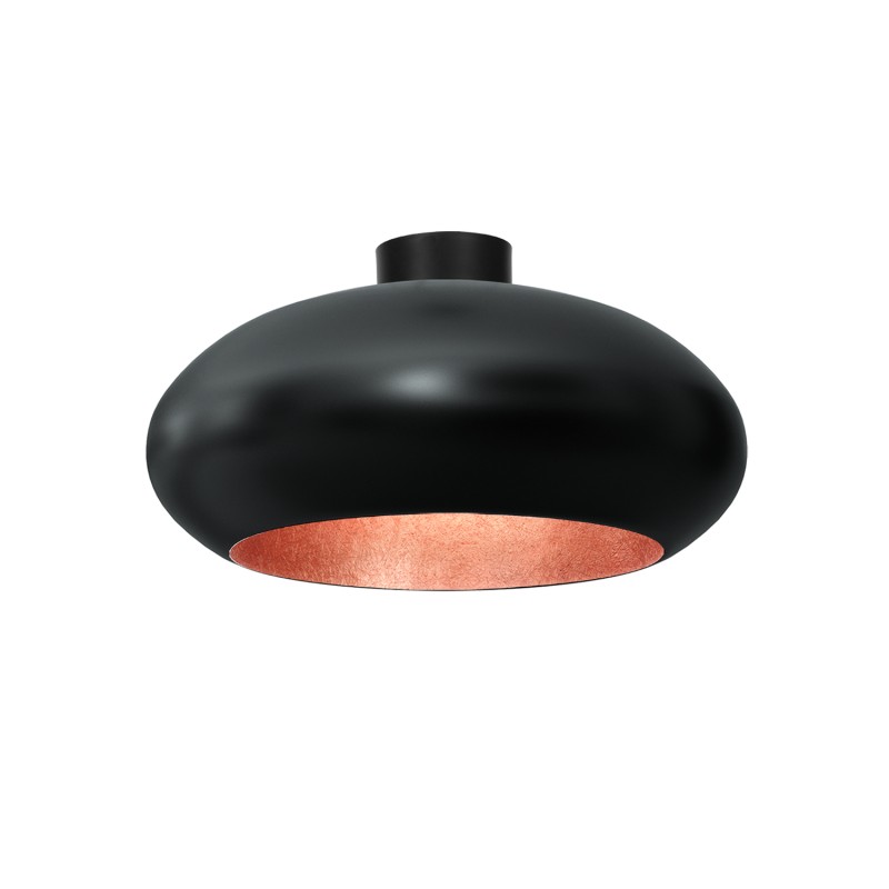 plafon  oval (dia 500) black/copper 1 01622