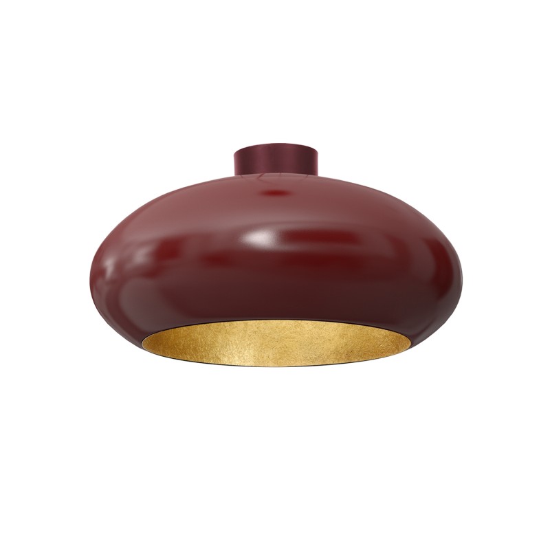 plafon  oval (dia 500) burgundy/gold 1 01686