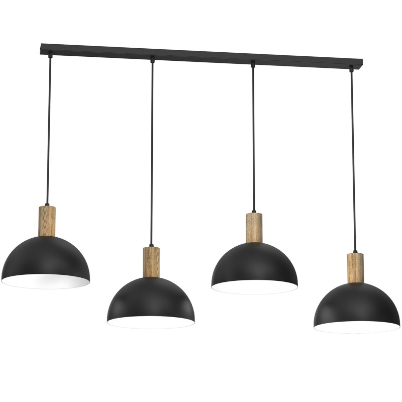 żyrandol  black/wood 4xE27 4331