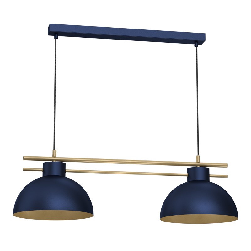 żyrandol  shade dia 290 mm dark-blue/gold 2xE27 4377