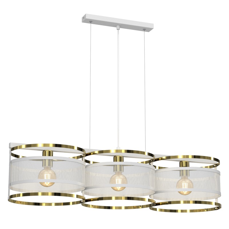 żyrandol  white/gold 3xE27 4406