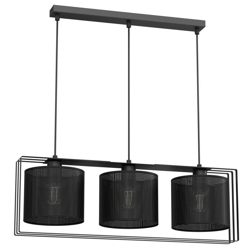 żyrandol  black/loft shade black 3xE27 4457