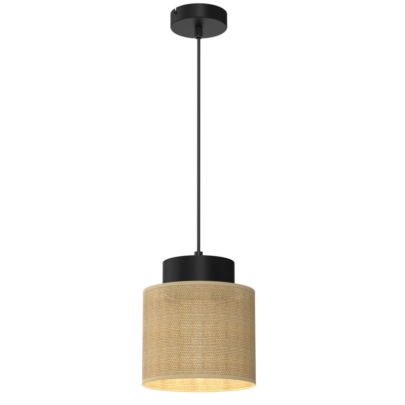 żyrandol  black, cylinder shade dia 180, h 150 5211