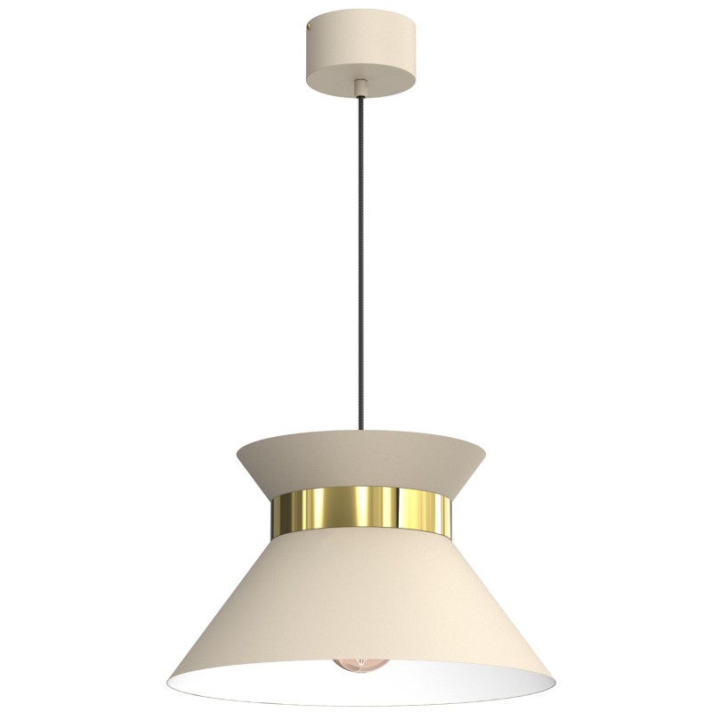 żyrandlol  beige/gold 1xE27 5333