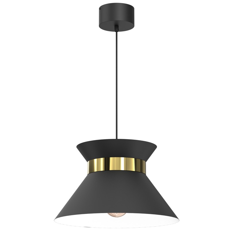 żyrandlol  black/brushed brass 1xE27 5334