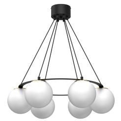 żyrandol  round black/gold 6xE27 5674