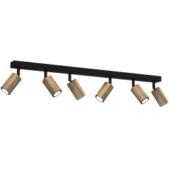 spot Nise line bar 900 black/wood 6xGU10 7053