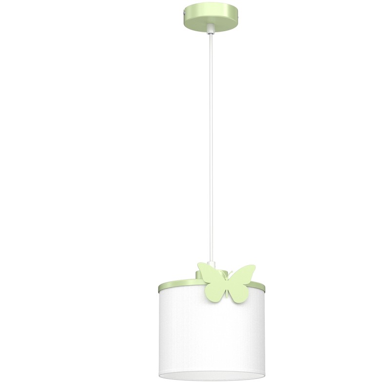 żyrandol  Butterfly green, shade dia 180/h 150 white 1xE27 9416