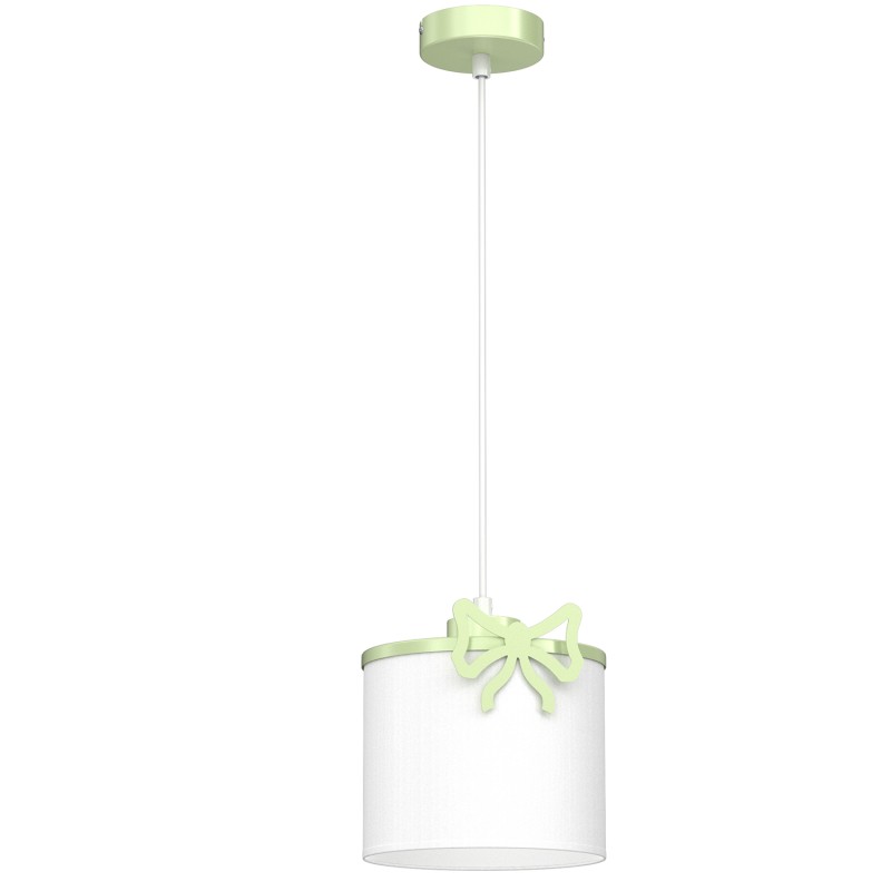 żyrandol  Bow green, shade dia 180/h 150 white 1xE27 9443