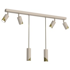 spot  line bar 900, beige/gold 6xGU10 9681