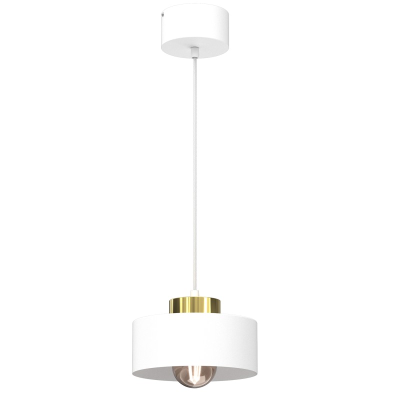 żyrandol  white/gold 1xE27 9848