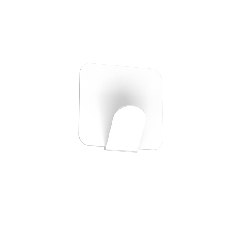 wall towel hanger - single white 9857