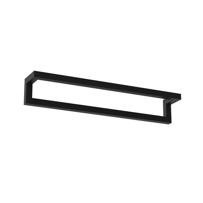 wall towel hanger 40 cm - single, black 9868