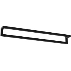 wall towel hanger 60 cm - single, black 9870