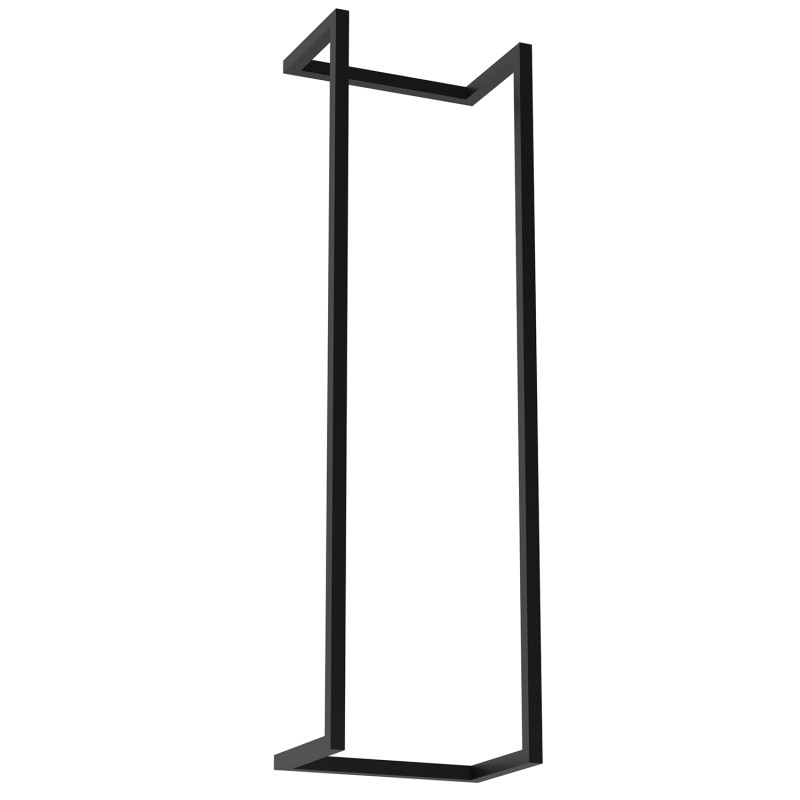 wall rolled towels hanger, vertical 78 cm, black 9880