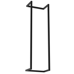 wall rolled towels hanger, vertical 78 cm, black 9880