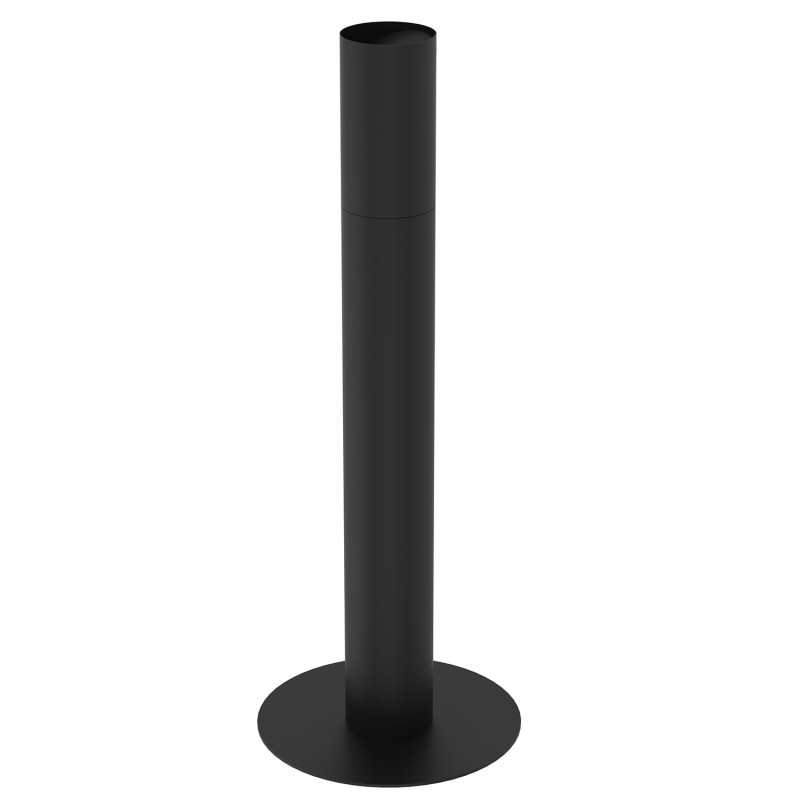 standing ashtray, tube - black 9891