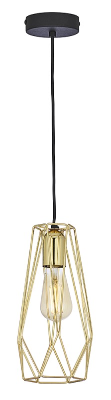 LUGO LAMPA WISZĄCA 1 PŁ GOLD 2696