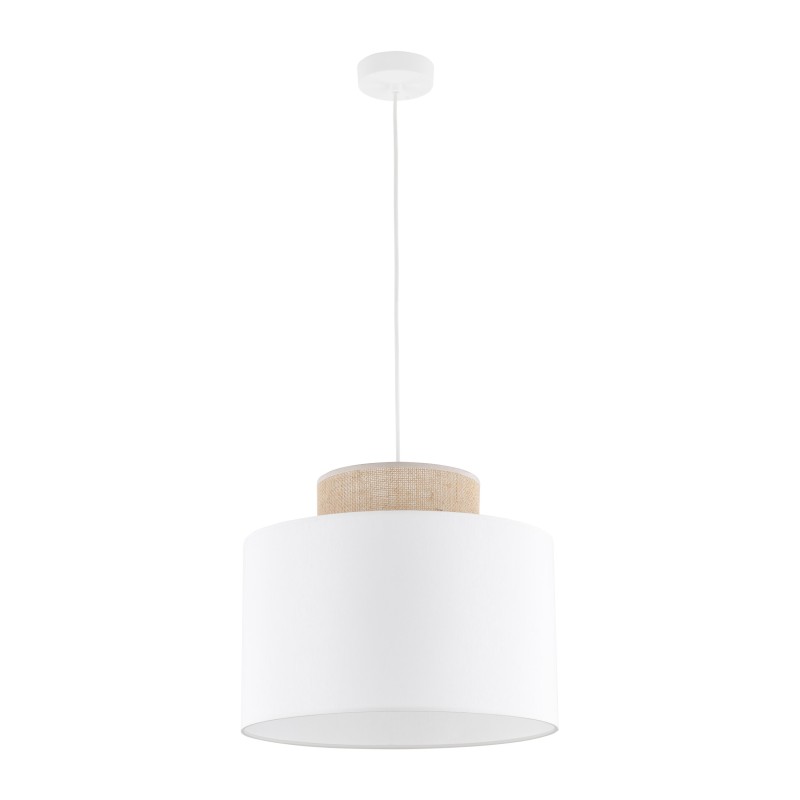 DUO WHITE JUTA LAMPA WISZĄCA 1 1856