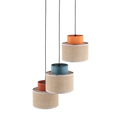 DUO JUTA MIX LAMPA WISZACA 3 KOŁO 2759