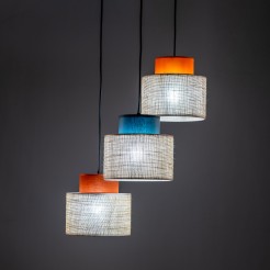 DUO JUTA MIX LAMPA WISZACA 3 KOŁO 2759